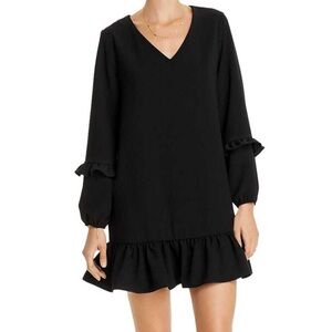 Zara Black Ruffle Dress